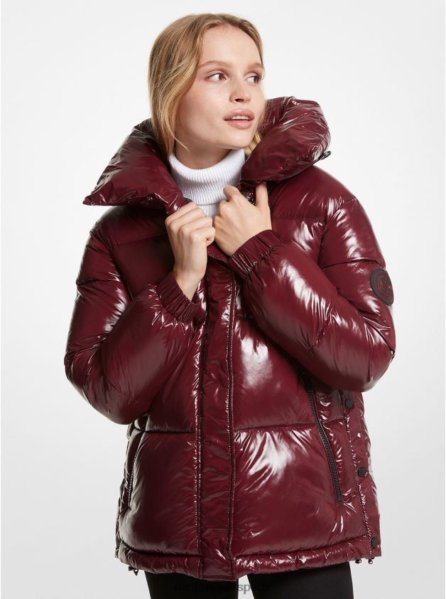 ropa educacion fisica Michael Kors mujer chaqueta acolchada de nailon cire merlot 8FX48V284