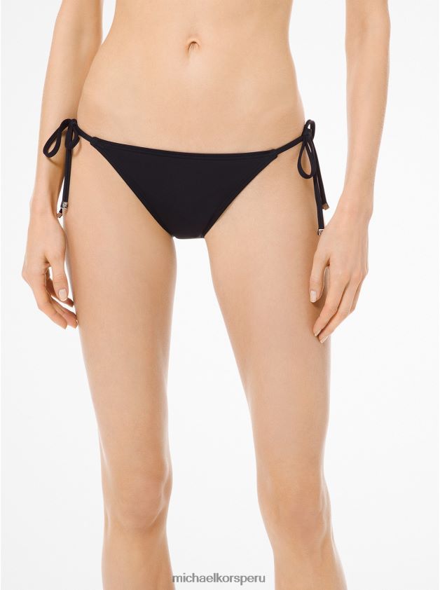 ropa educacion fisica Michael Kors mujer parte inferior del bikini negro 8FX48V570