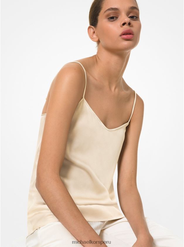 ropa educacion fisica Michael Kors mujer camisola charmeuse de satén de la colección crudo 8FX48V3745