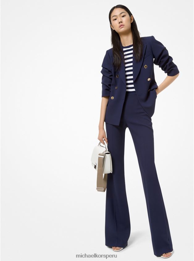 ropa educacion fisica Michael Kors mujer colección pantalones acampanados doble crepé marta marítimo 8FX48V3719