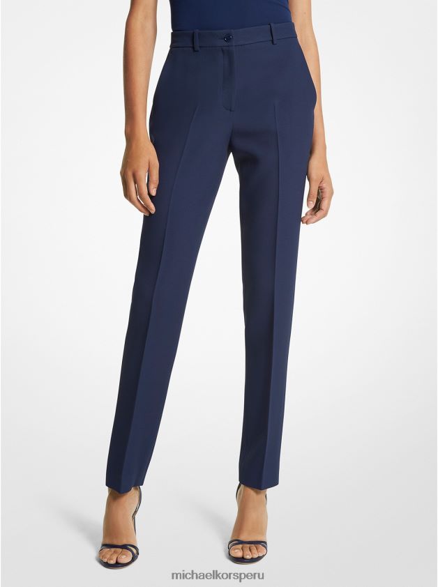 ropa educacion fisica Michael Kors mujer colección samantha pantalón doble crepé sable Armada 8FX48V3505
