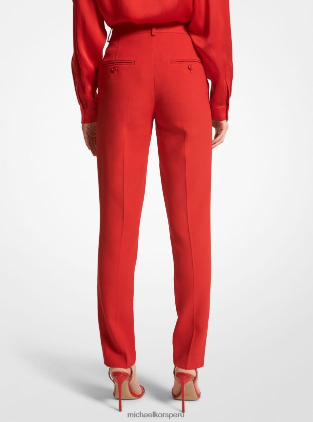 ropa educacion fisica Michael Kors mujer colección samantha pantalón doble crepé sable amapola 8FX48V3503