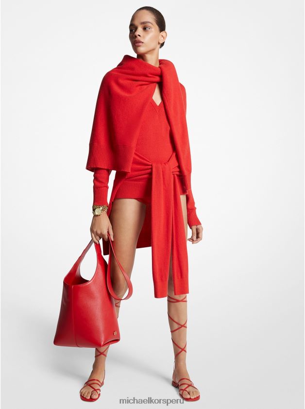 ropa educacion fisica Michael Kors mujer bufanda tipo jersey de cachemira de la colección amapola 8FX48V3487