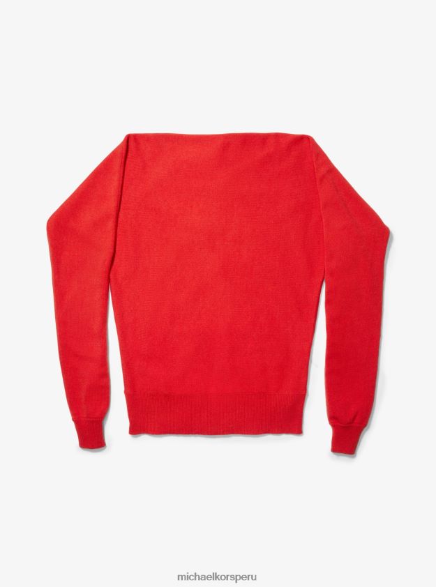 ropa educacion fisica Michael Kors mujer bufanda tipo jersey de cachemira de la colección amapola 8FX48V3487