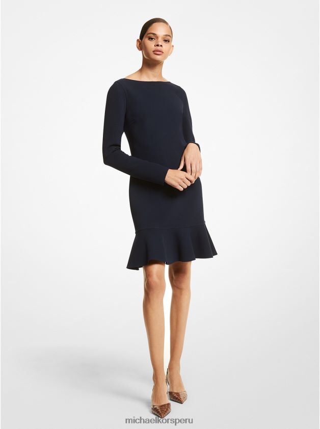 ropa educacion fisica Michael Kors mujer vestido de lana elástica de doble cara de la colección medianoche 8FX48V3716