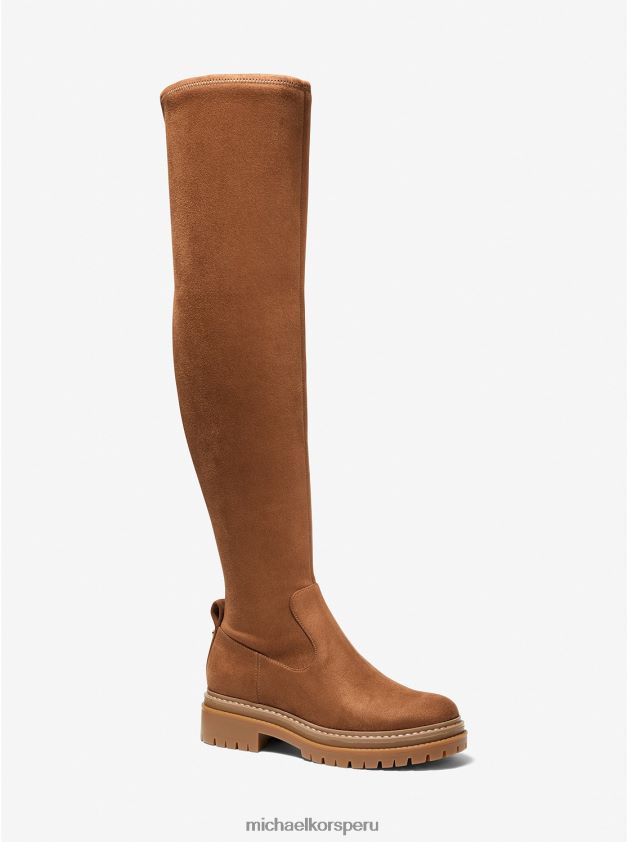 zapatos educacion fisica Michael Kors mujer Botas por encima de la rodilla de ante elástico sintético Cyrus equipaje 8FX48V2128