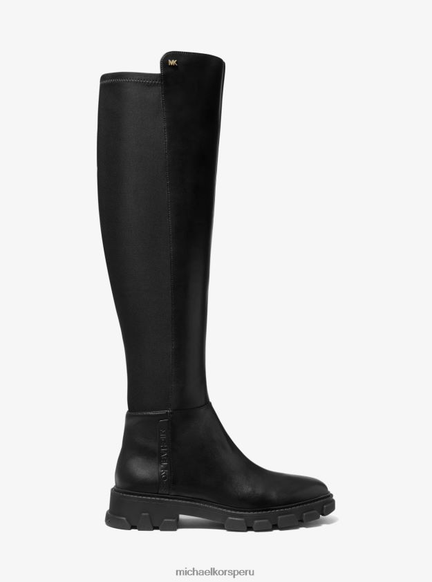 zapatos educacion fisica Michael Kors mujer bota de cuero ridley negro 8FX48V2120