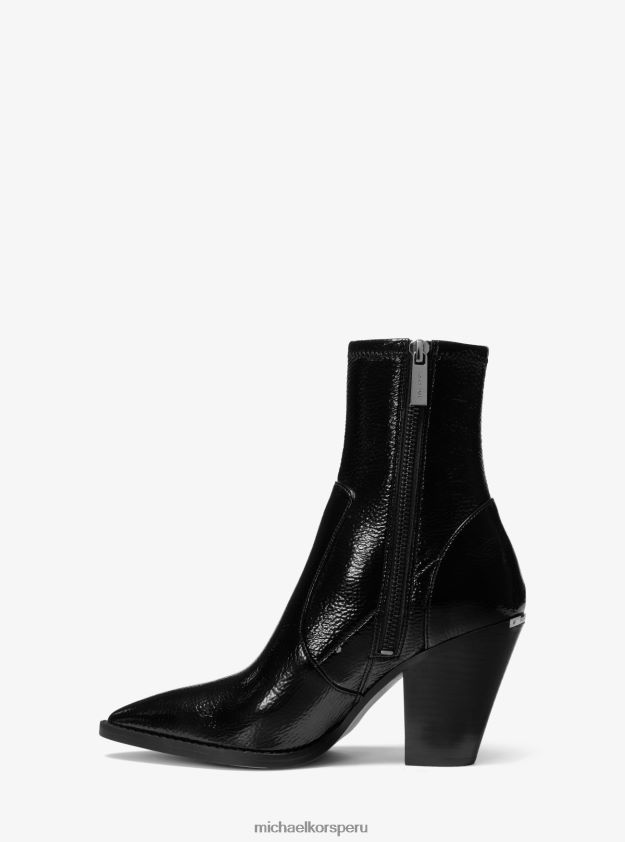 zapatos educacion fisica Michael Kors mujer bota dover de piel sintética arrugada negro 8FX48V2103