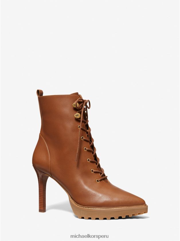 zapatos educacion fisica Michael Kors mujer botas kyle de cuero con cordones equipaje 8FX48V2093