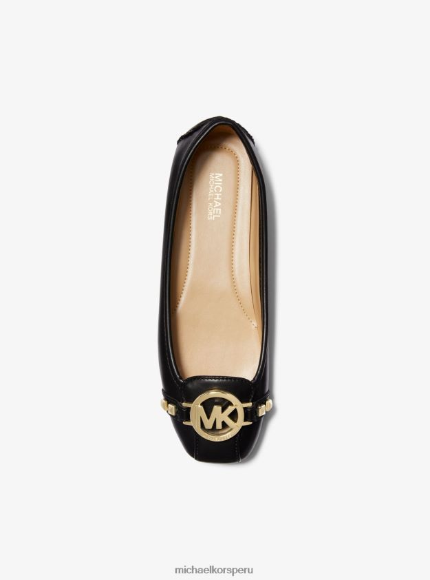 zapatos educacion fisica Michael Kors mujer mocasín fulton de piel sintética negro 8FX48V2266