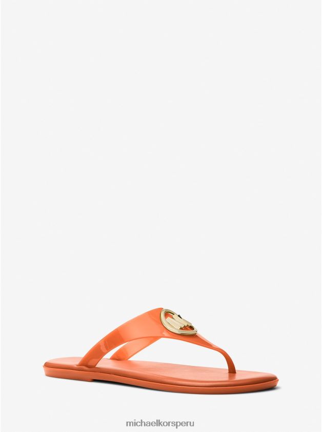 zapatos educacion fisica Michael Kors mujer sandalia carmen pvc gelatina amapola 8FX48V1958