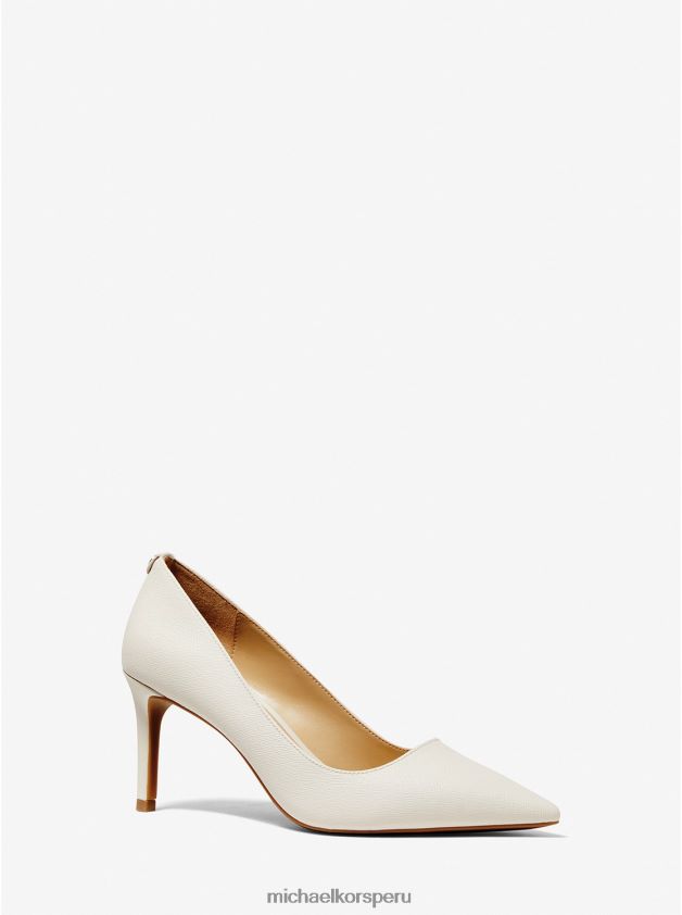 zapatos educacion fisica Michael Kors mujer Zapatos de salón alina flex de piel sintética saffiano crema ligera 8FX48V2298