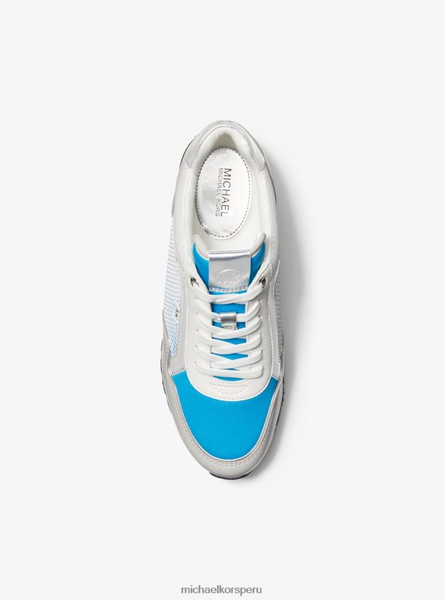 zapatos educacion fisica Michael Kors mujer entrenador de malla y buceo maddy cielo perfecto 8FX48V1787