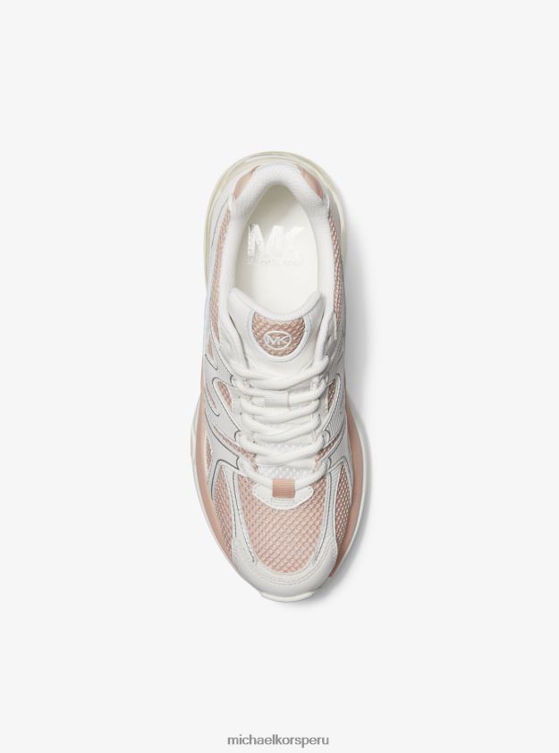zapatos educacion fisica Michael Kors mujer kit extreme de malla y zapatilla de piel rosa multicolor 8FX48V1776