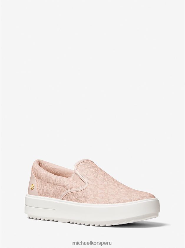 zapatos educacion fisica Michael Kors mujer tenis sin cordones con logo emmett ballet 8FX48V1719