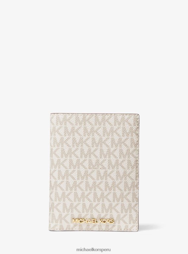accesorios educacion fisica Michael Kors unisexo set de regalo con funda para pasaporte y etiqueta para equipaje con logo chile multi 8FX48V3942