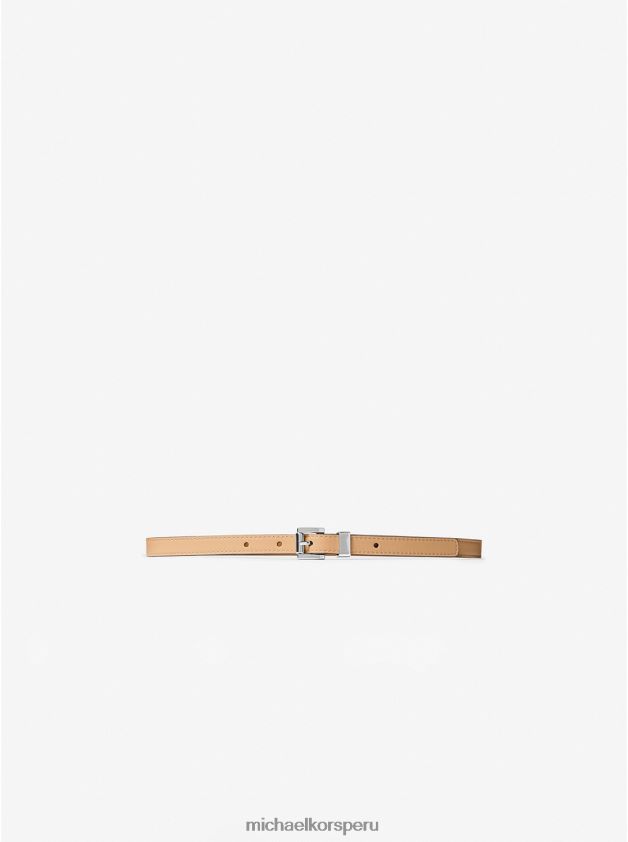 accesorios educacion fisica Michael Kors unisexo cinturón de cuero de colección bronceado 8FX48V3906