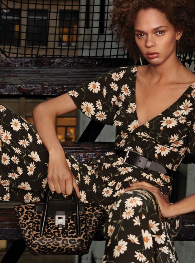 accesorios educacion fisica Michael Kors unisexo cinturón de piel de becerro de la colección negro 8FX48V3910