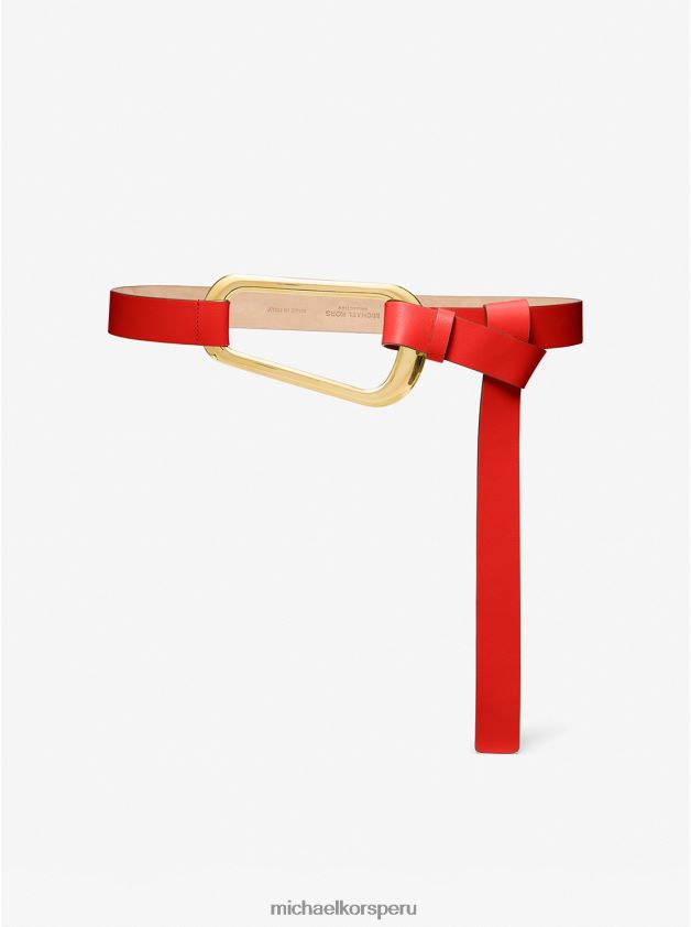 accesorios educacion fisica Michael Kors unisexo colección angelina cinturón de piel amapola 8FX48V3882