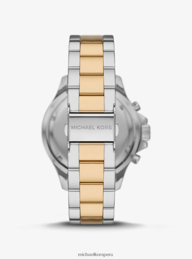 accesorios educacion fisica Michael Kors unisexo reloj everest extragrande en pavé de dos tonos Dos tonos 8FX48V4011