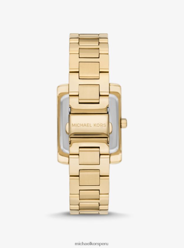 accesorios educacion fisica Michael Kors unisexo reloj extragrande en tono dorado con pavé Emery oro 8FX48V4002