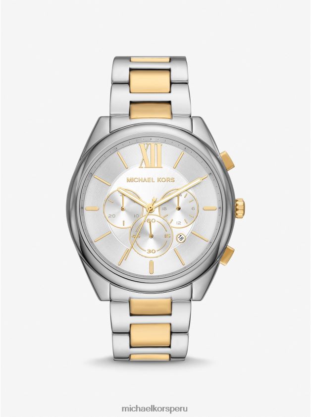 accesorios educacion fisica Michael Kors unisexo reloj janelle extragrande en dos tonos Dos tonos 8FX48V4033