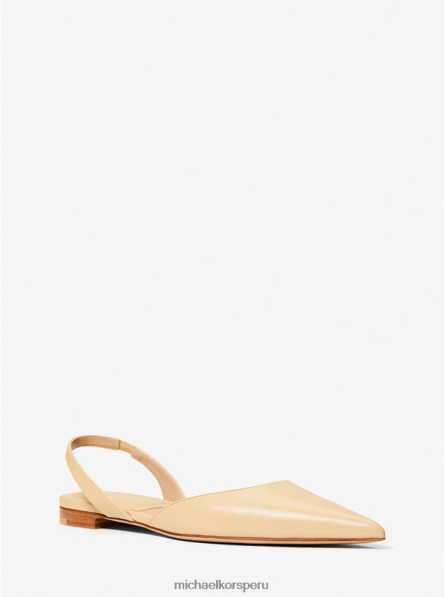 zapatos educacion fisica Michael Kors unisexo colección bridget plana de cuero fuerte 8FX48V3857